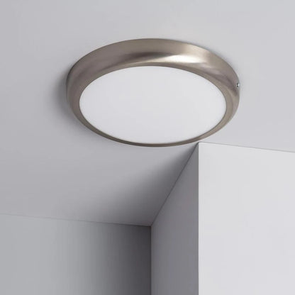 ZUNDRIVO rond LED opbouwpaneel in zilver