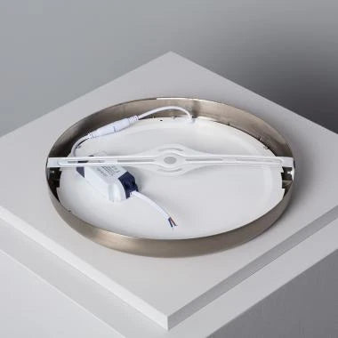 ZUNDRIVO rond LED opbouwpaneel in zilver