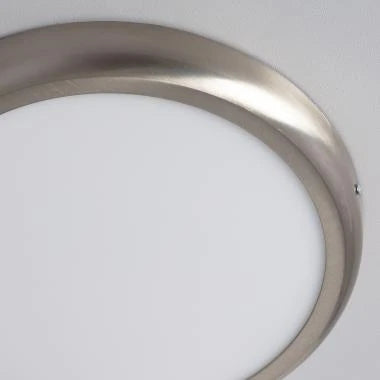 ZUNDRIVO rond LED opbouwpaneel in zilver