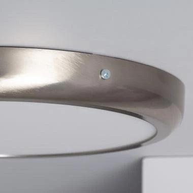 ZUNDRIVO rond LED opbouwpaneel in zilver