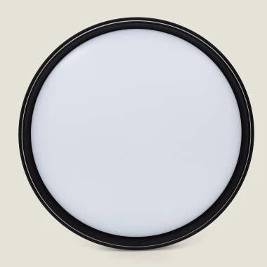 CANDIVO zwarte ronde LED plafondlamp van 40 cm