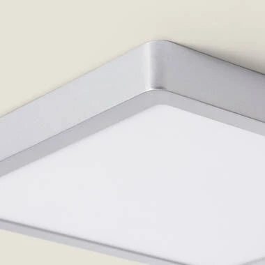 MIRNARO vierkante LED plafondlamp 28 cm in zilver, afbeelding 4