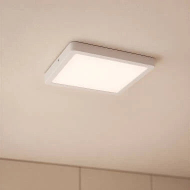 MIRNARO vierkante LED plafondlamp 28 cm in wit, afbeelding 3