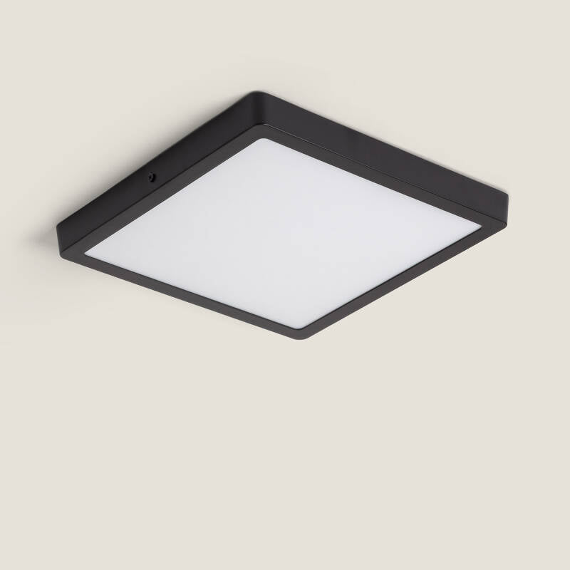 MIRNARO vierkante LED plafondlamp 28 cm in zwart