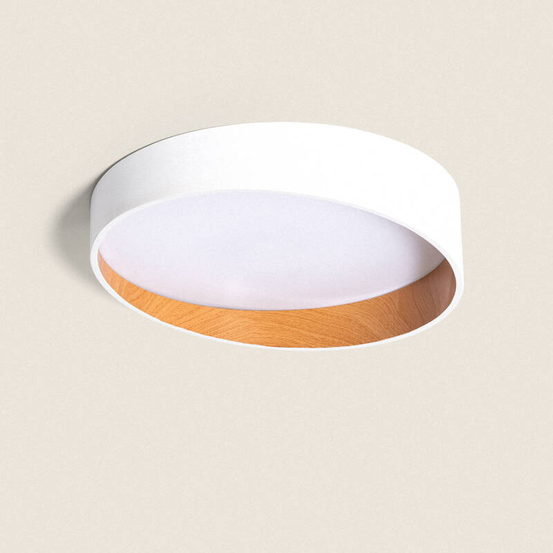 EMSARO ronde LED plafondlamp in wit