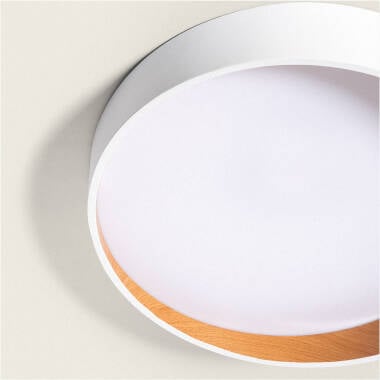 EMSARO ronde LED plafondlamp in wit, foto 3
