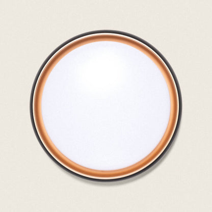 VENKIVO platte ronde LED plafondlamp in zwart