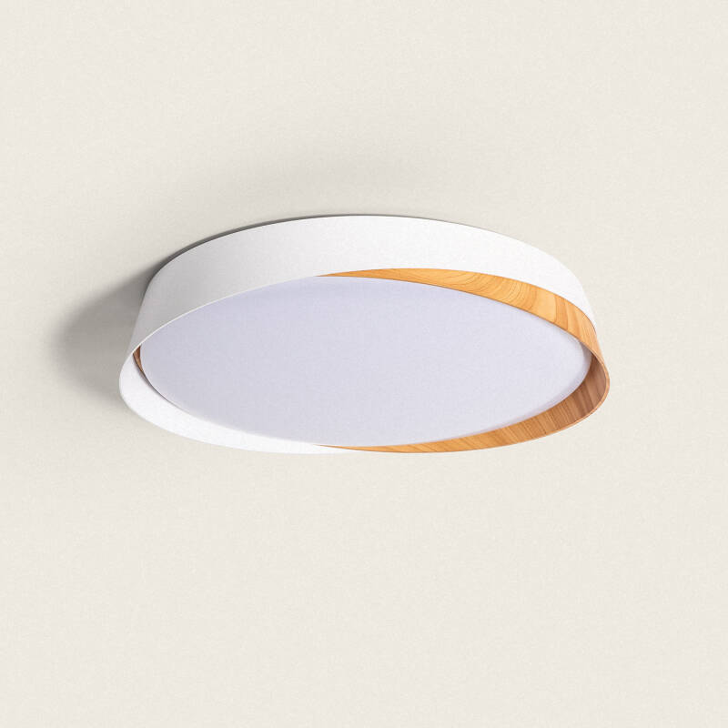 CRANARO ronde LED plafondlamp 42 cm in wit