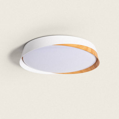 CRANARO ronde LED plafondlamp 42 cm in wit