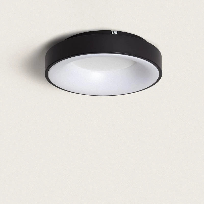 UNDARO ronde LED plafondlamp in zwart