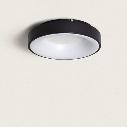 UNDARO ronde LED plafondlamp in zwart