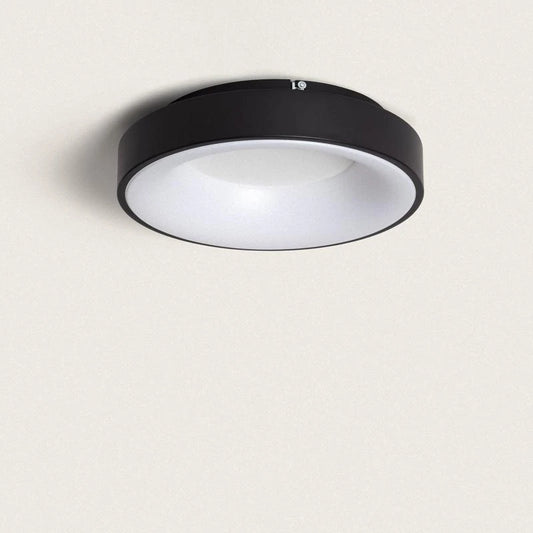 UNDARO ronde LED plafondlamp in zwart