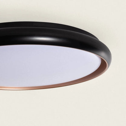 MELDIVO zwarte ronde LED plafondlamp van 51 cm