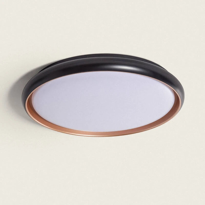 MELDIVO zwarte ronde LED plafondlamp van 51 cm