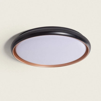 MELDIVO zwarte ronde LED plafondlamp van 51 cm