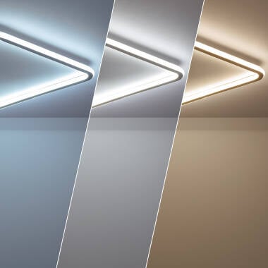 WEMBARO vierkante LED plafondlamp in aluminium, foto 2