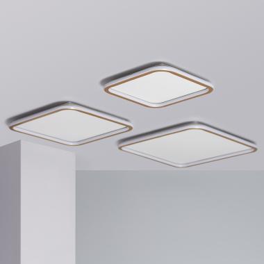 WEMBARO vierkante LED plafondlamp in aluminium, foto 6