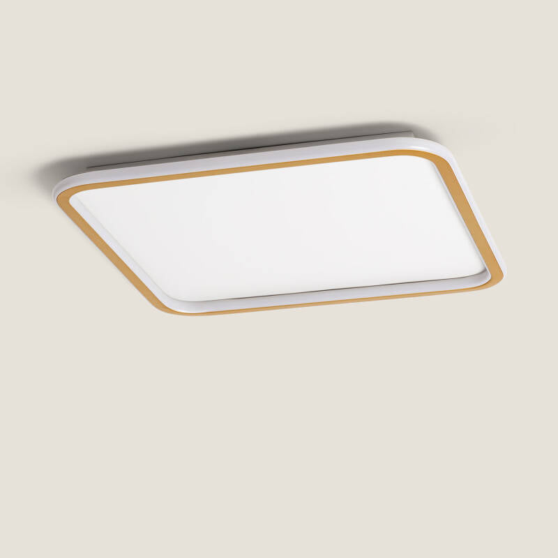 WEMBARO vierkante LED plafondlamp in aluminium