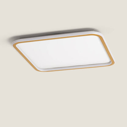 WEMBARO vierkante LED plafondlamp in aluminium
