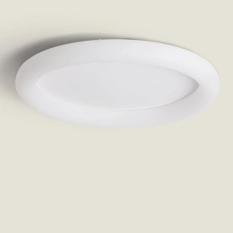 SARBIVO witte ronde LED plafondlamp van metaal 51 cm