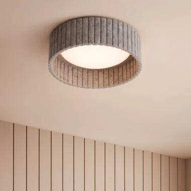 YELMARO plafondlamp detail van het vilt