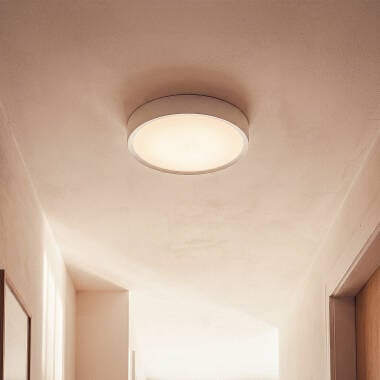 GLONIVO ronde LED plafondlamp in wit