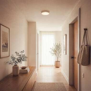 GLONIVO ronde LED plafondlamp in wit