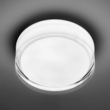 CALDRANO ronde plafondlamp van glas en metaal, afbeelding 3