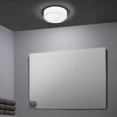 CALDRANO ronde plafondlamp van glas en metaal, afbeelding 2