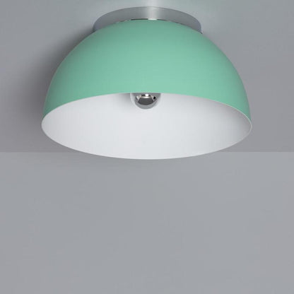 NIDARO ronde plafonniere van aluminium 30 cm in celadon groen
