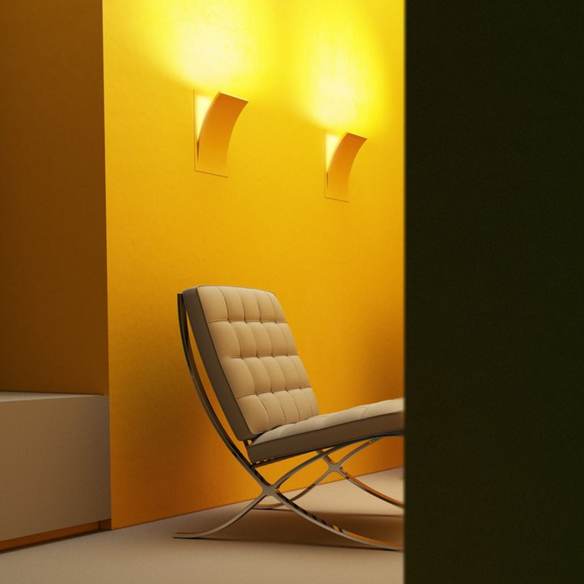 SPIRIT gipsen inbouw wandlamp