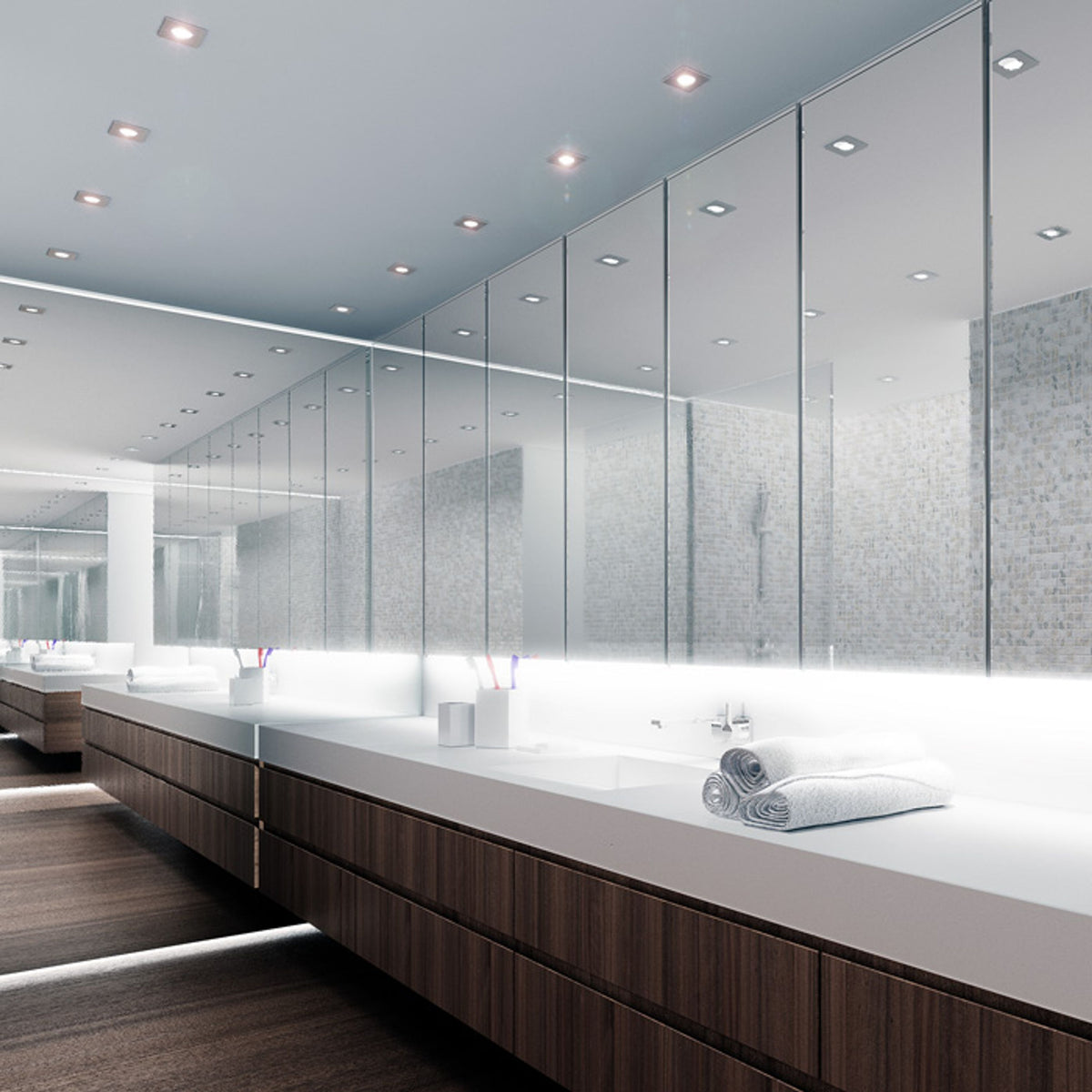 SPLASH SQ inbouwspot chroom