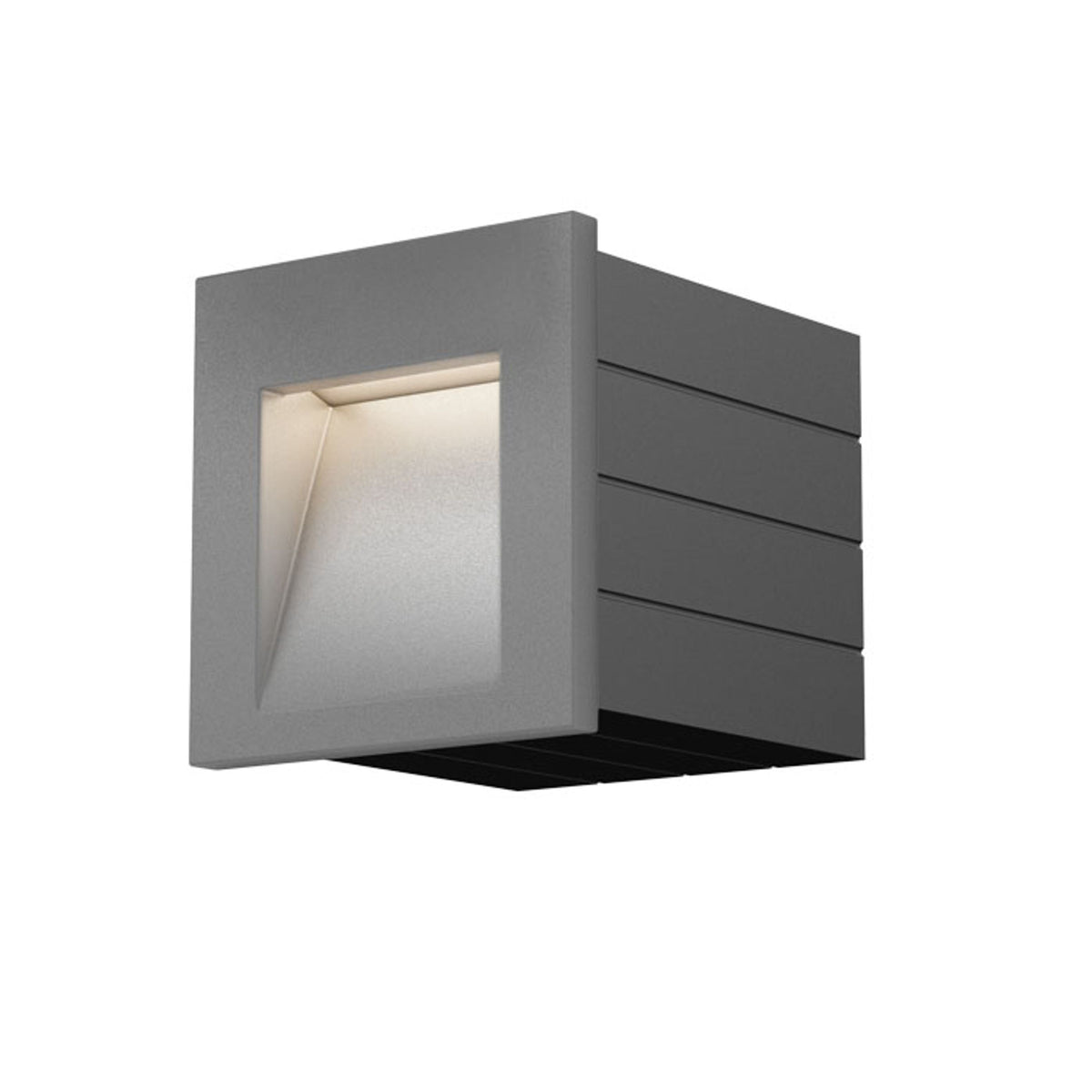 TESS SQ inbouw wandlamp zilvergrijs