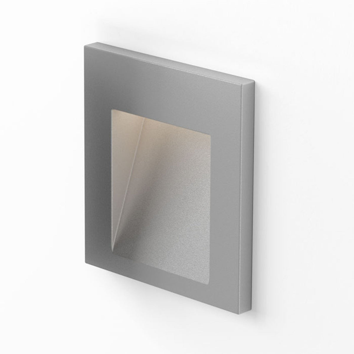 TESS SQ inbouw wandlamp zilvergrijs