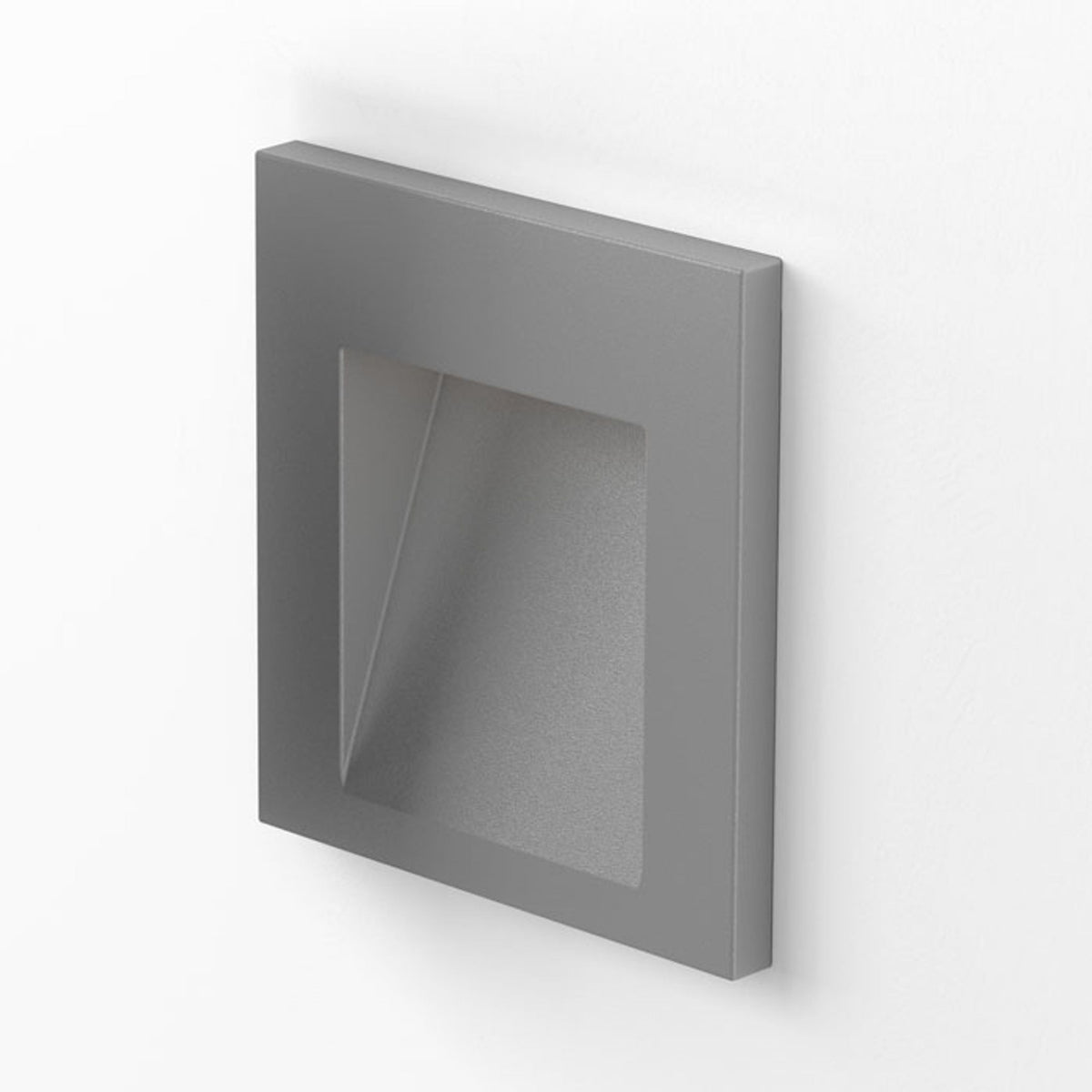 TESS SQ inbouw wandlamp zilvergrijs