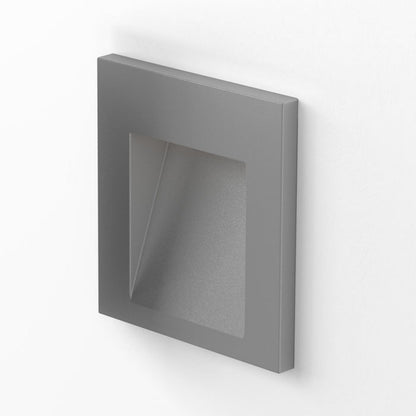 TESS SQ inbouw wandlamp zilvergrijs