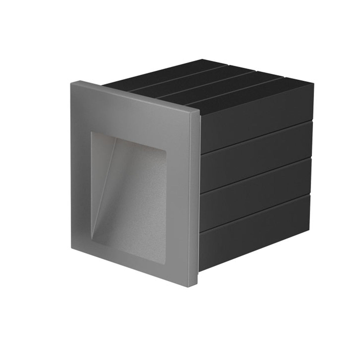 TESS SQ inbouw wandlamp zilvergrijs