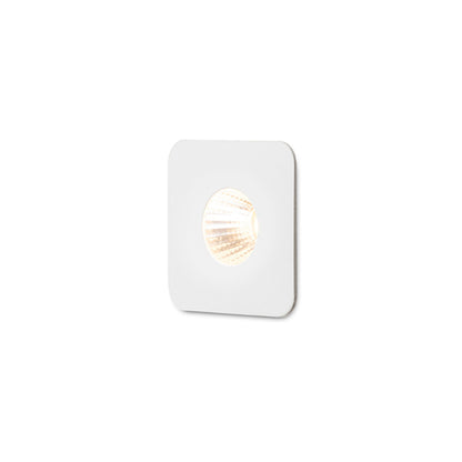 RIO SQ vierkante inbouw wandlamp wit