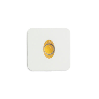 RIO SQ O vierkante inbouw wandlamp wit