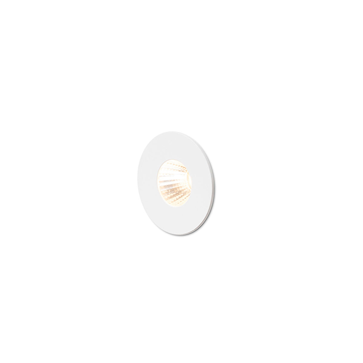 RIO R ronde inbouw wandlamp wit
