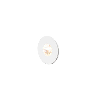 RIO R ronde inbouw wandlamp wit