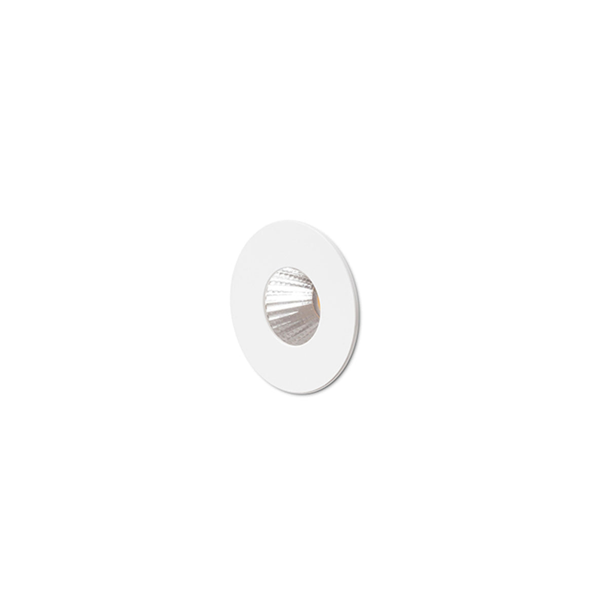RIO R ronde inbouw wandlamp wit
