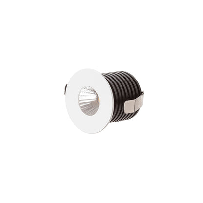 RIO R ronde inbouw wandlamp wit