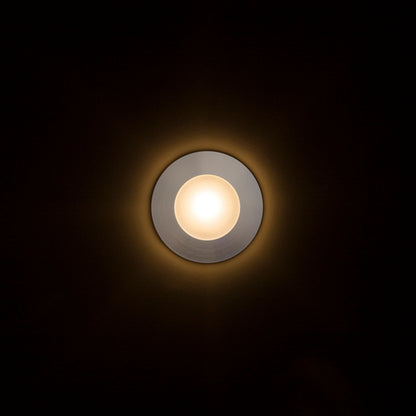 CLUB inbouw wandlamp zilvergrijs