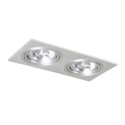 PASADENA G53 SQ II inbouwspot geborsteld aluminium