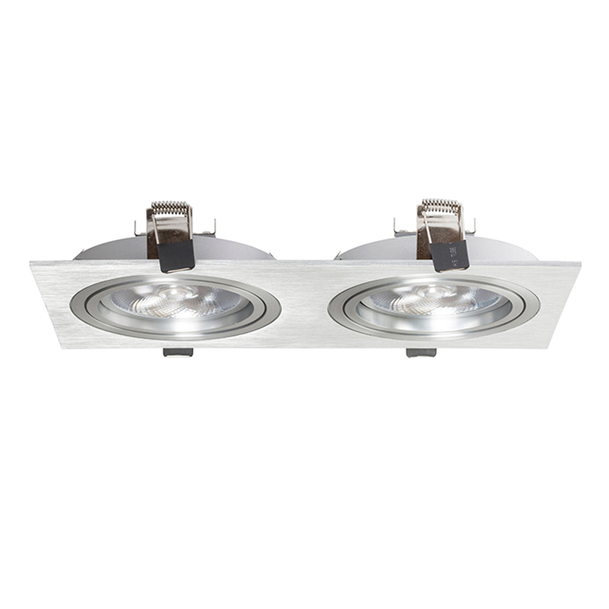 PASADENA G53 SQ II inbouwspot geborsteld aluminium