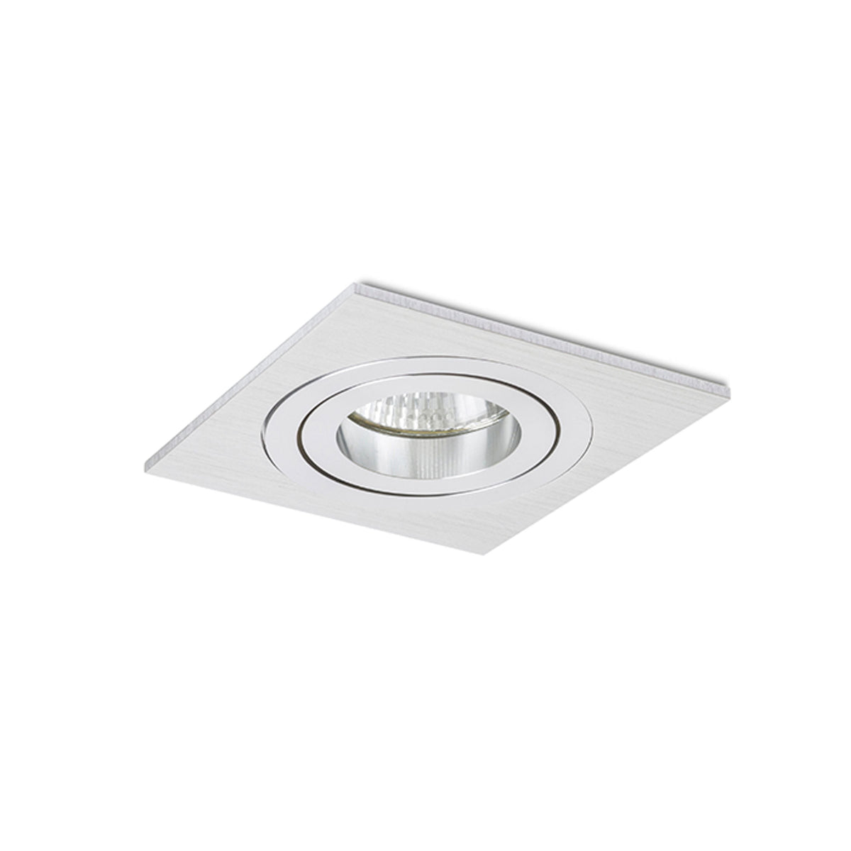 PASADENA GU10 SQ I inbouwspot geborsteld aluminium