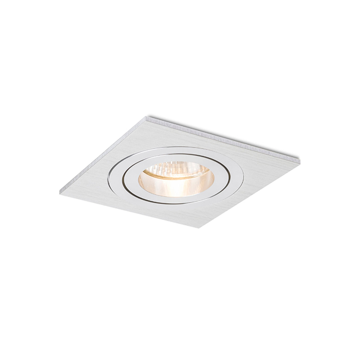 PASADENA GU10 SQ I inbouwspot geborsteld aluminium