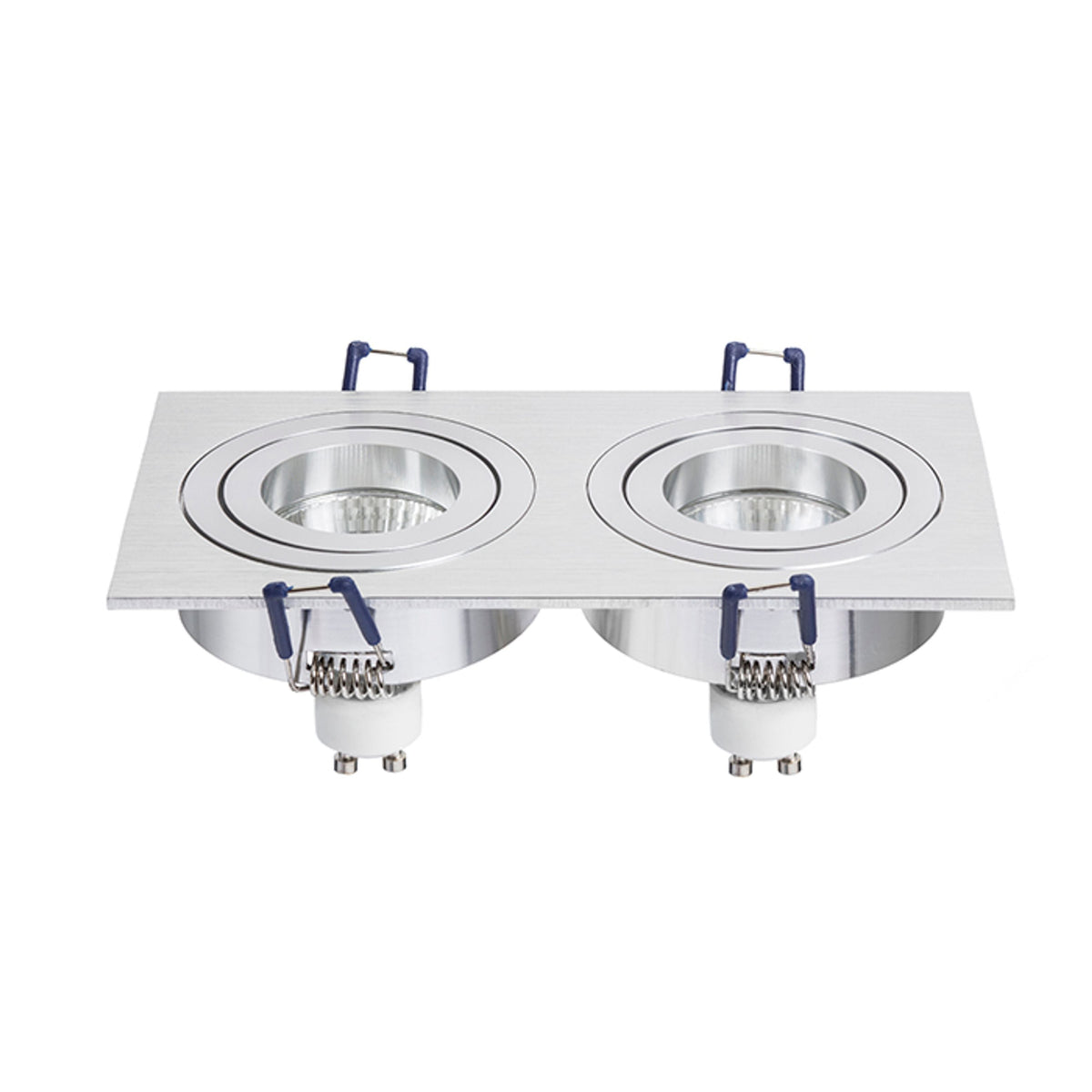 PASADENA GU10 SQ II inbouwspot geborsteld aluminium