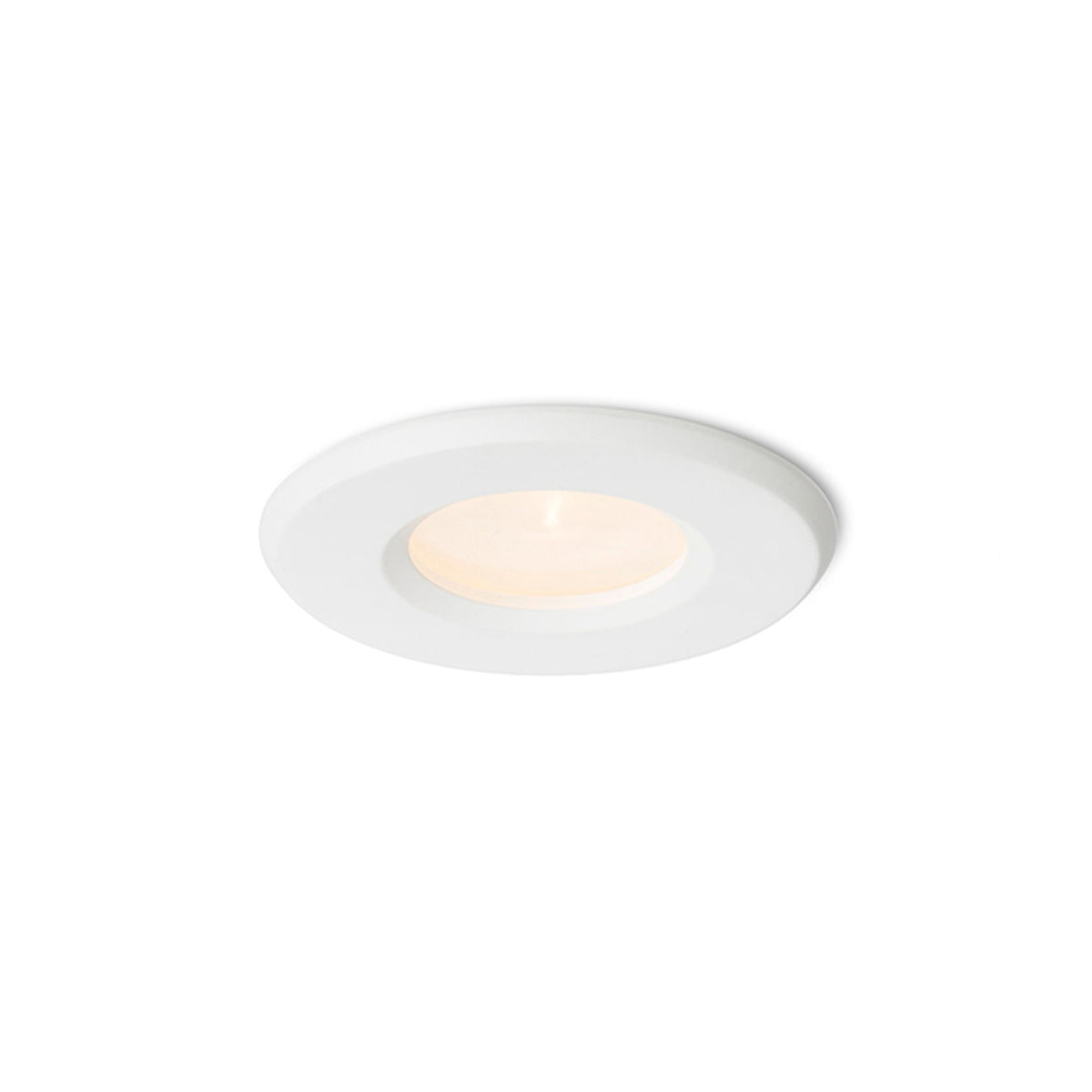 APRIORI ronde inbouwspot wit met gesatineerd glas